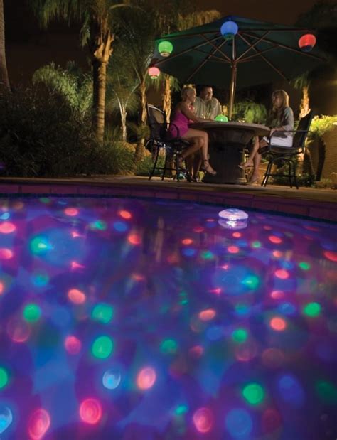 Aquaglow Underwater Floating Disco Light Show And Fountain Pool