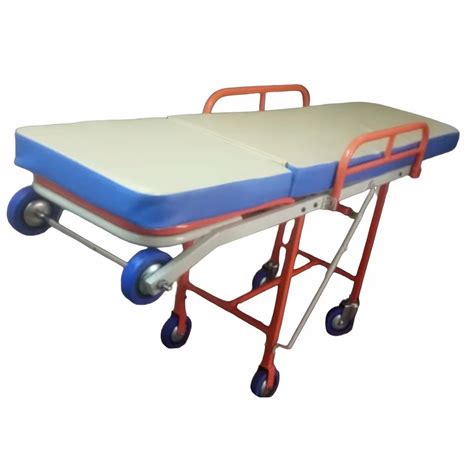 Multicolor 6 Feet Mild Steel Patient Stretcher Trolley For Hospital Size 840 X 570 Mm H X W