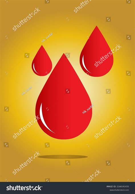 Red Drops Icons Isolated Blood Drops Stock Vector Royalty Free