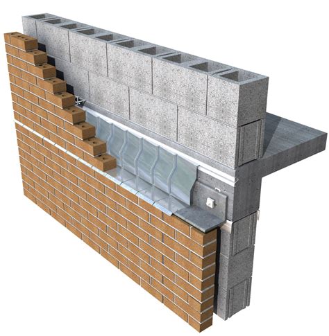Shelf Angle And Flashing Detail In Masonry Wall Brick Cladding Brick Design House Cladding