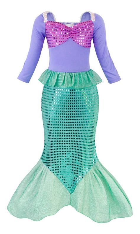 Disfraz Sirenita Ariel Princesa Vestidos Sirena Niña Cosplay Mercado