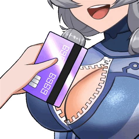Rule 34 Animated Bouncing Breasts Breasts Credit Card Female Gray