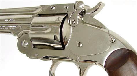 Uberti Schofield 45 Lc Caliber Revolver Rare Factory Nickel Plated