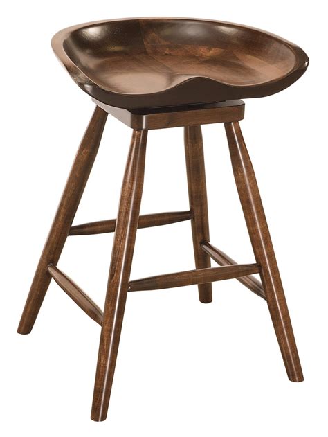 Winslow Barstool Amish Solid Wood Bar Stools Kvadro Furniture