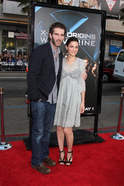 David Benioff Wife Amanda Peet Arriving At The Xmen Origins Wolverine