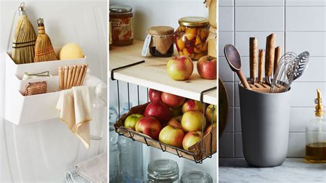 25 Clever Small Kitchen Storage Ideas Under 50 Huffpost Life