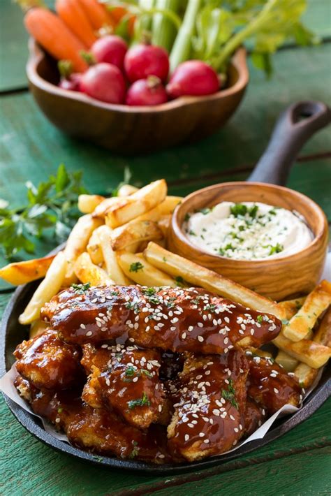The flavor is excellent and the sauce is simple, this sesame chicken can't be beat! Baked Sesame Chicken Fingers with Fries - Dinner at the Zoo