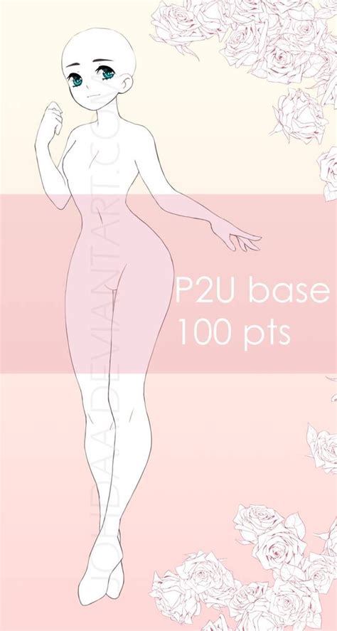 P2u Base Full Body 100 Pts By Johdaa On Deviantart Anime Poses