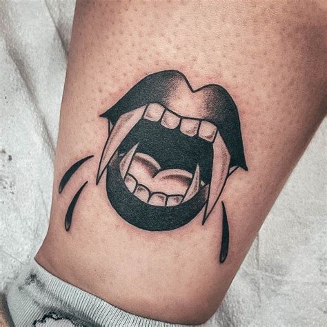 Top 100 Best Fangs Tattoos For Women Fanged Vampire Design Ideas