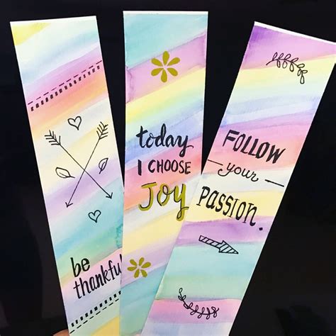 image bookmarks quotes paper bookmarks watercolor bookmarks cute bookmarks corner bookmarks