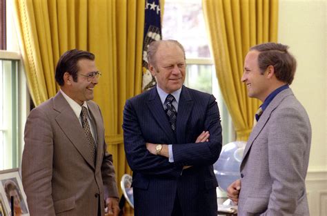 Bush administration's war in iraq, has rumsfeld served as secretary of defense from 1975 to 1977 under gerald ford, and again from. Donald Rumsfeld with then-U.S. President Gerald Ford ...