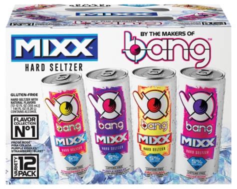 Bang™ Mixx™ Hard Seltzer Variety Pack 12 Cans 12 Fl Oz Kroger
