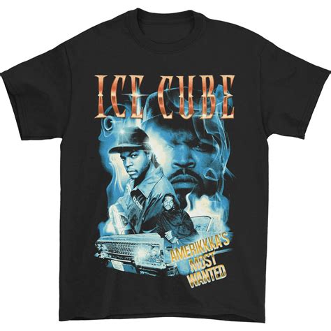 Merch Traffic Ice Cube Mens Amiercas Most Wanted Smoky Collage T