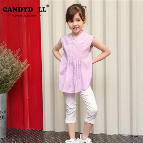 Candydoll 2017 New Summer Girls Clothes Children Clothing Kids Chiffon