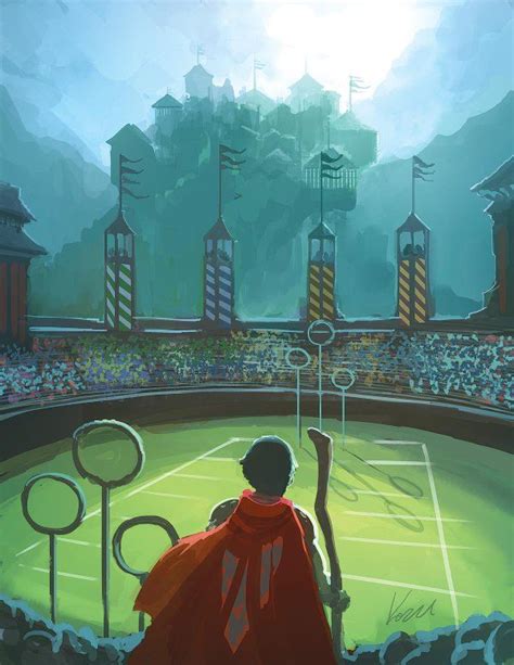 Hp Quidditch Drawing Art Harry Potter Illustrations Harry Potter