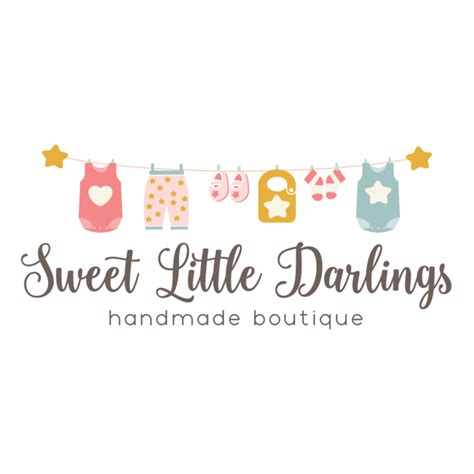 Baby Clothing Premade Logo Design Customized With Your Business Name