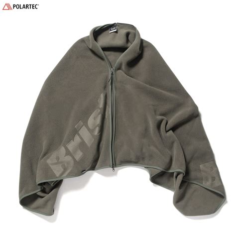 Soph Polartec Fleece Blanketfree Khaki Hooded Jacket Rain Jacket