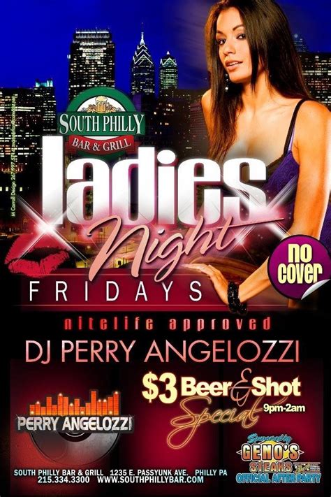 South Philly Bar And Grill Friday Night Is Ladies Night At Spbandg With 3 Shot And Beer Specials