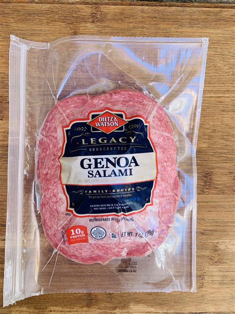 When it comes to color, texture and taste, hard salami is darker and firmer than genoa. Genoa Salami, Sliced - 7oz Pack - Giordano Garden Groceries