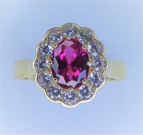 Ladies Created Ruby Ring 40th Wedding Anniversary And January Etsy