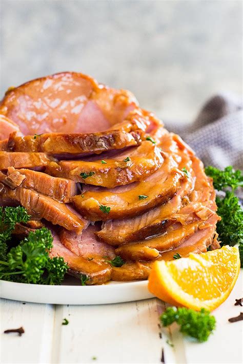 Slow Cooker Honey Mustard Glazed Ham With Just A Few