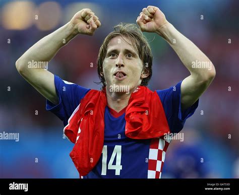 Croatias Luka Modric Celebrates Victory After The Final Whistle Hi Res