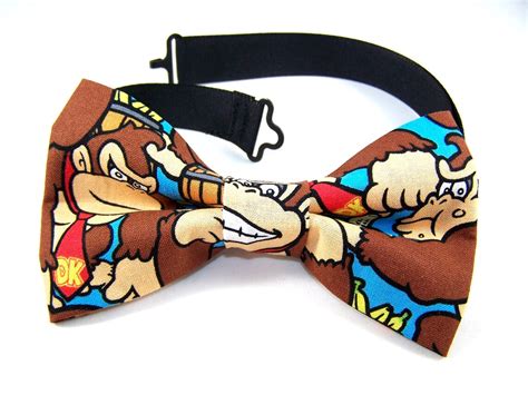 Donkey Konghandmade Tessuto Bow Tie Cinghia Etsy