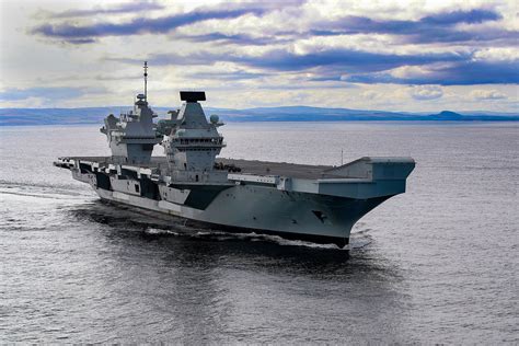 Royal Navys Bn Aircraft Carrier Hms Prince Of Wales Sails Into Its Home Port For First Time