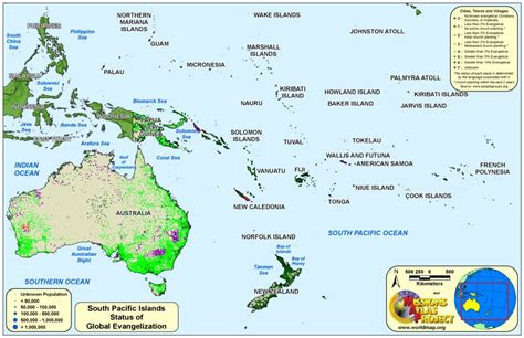 South Pacific Islands Worldmaporg