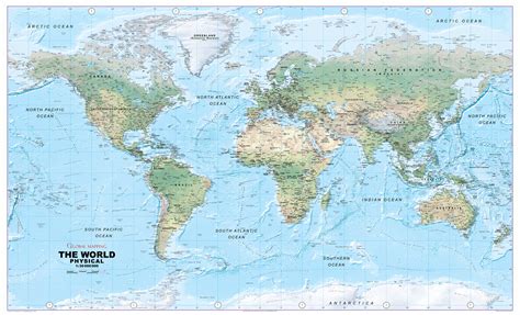 World Physical Wall Map Large Size Xyz Maps