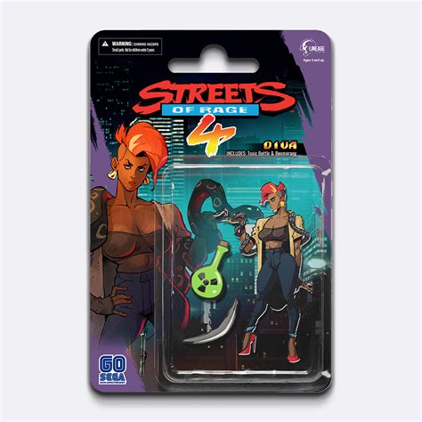 AUG208455 STREETS OF RAGE 4 DIVA LUXURY ENAMEL SIDE SCROLLER PIN