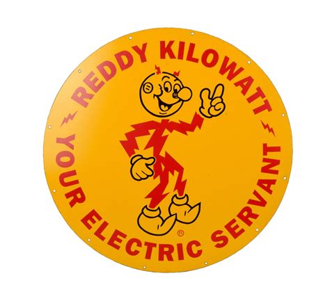 Lot Detail Reddy Kilowatt Sign