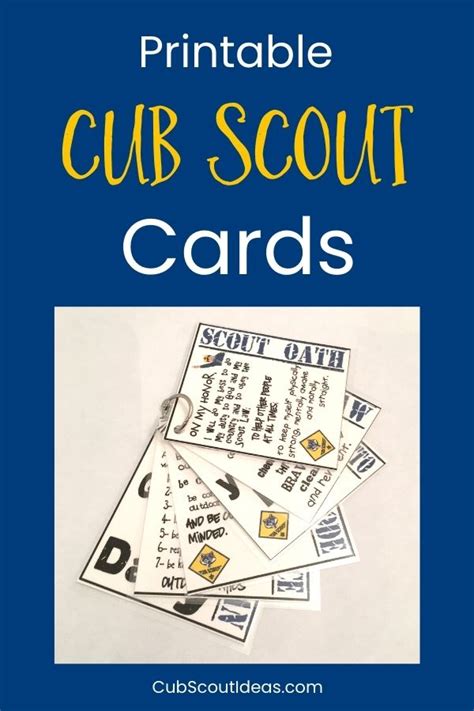 Cub Scout Six Essentials Printable