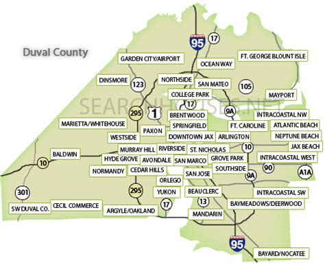 Duval County Florida Zip Code Wall Map Maps Com Com