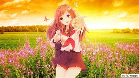 Beautiful Anime Girl Hd Wallpaper Download