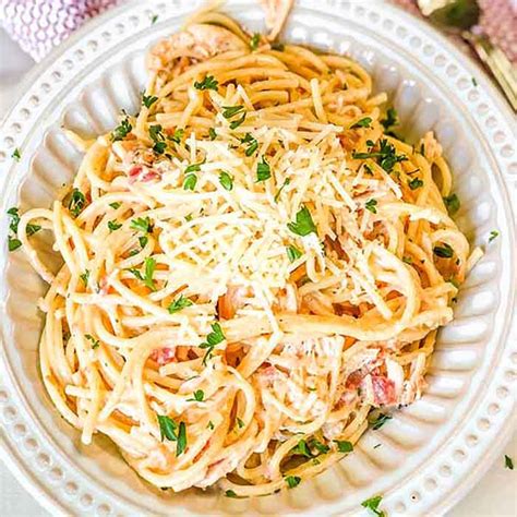 Crock Pot Cheesy Chicken Spaghetti Recipe Crock Pot Creamy Spaghetti