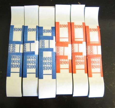 600 Self Sealing Currency Straps Money Bill Bands Strap Pmc Company