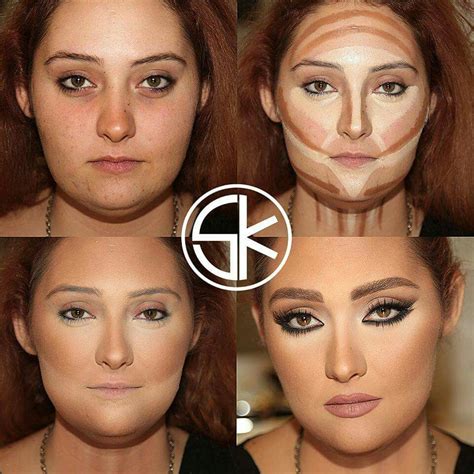 Round Face Contour Contour Makeup Round Face Makeup Makeup