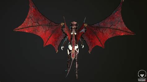 Artstation Succubus Female Game Ready Low Poly 3d Model Game Assets Low Poly 3d Models