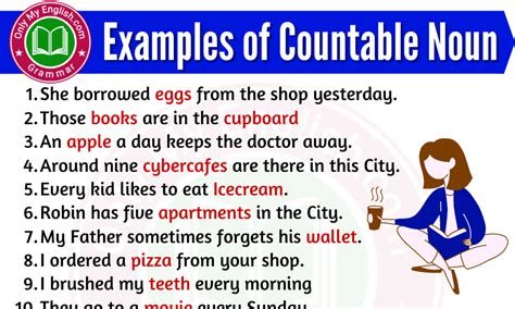 Examples Of Countable Nouns Are In Sentences
