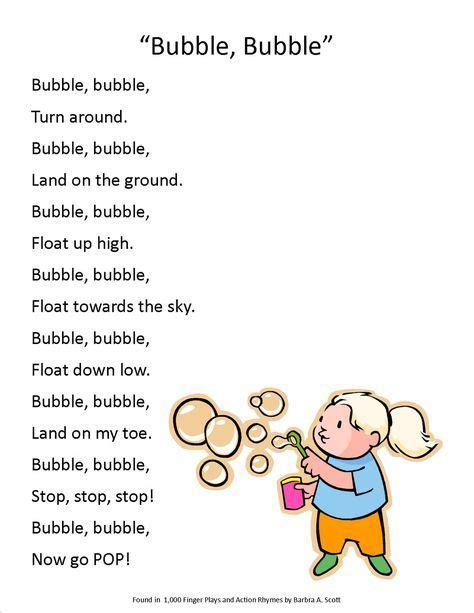 Classroom songs, Preschool poems, Kids poems