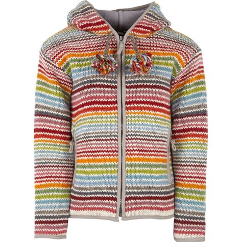 Womens Hoxton Stripe Hooded Jacket Multi Coloured Pachamama