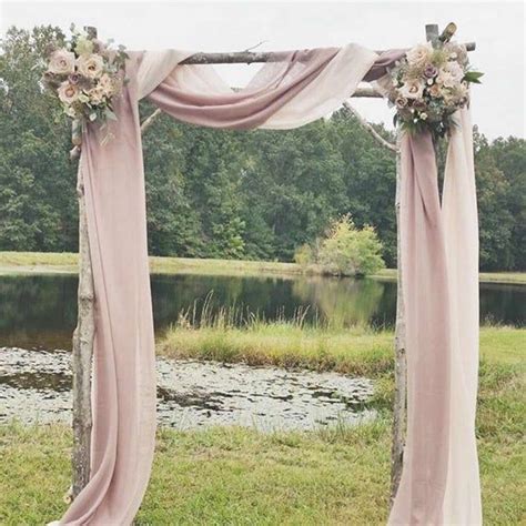 Chiffon Wedding Arbor Draping Fabric In 2020 Simple Wedding Arch