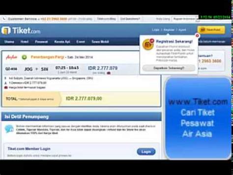 Anda bisa juga cek harga tiket pesawat air asia online di website kami. Cara Pesan Tiket Pesawat Murah Promo Air Asia - YouTube
