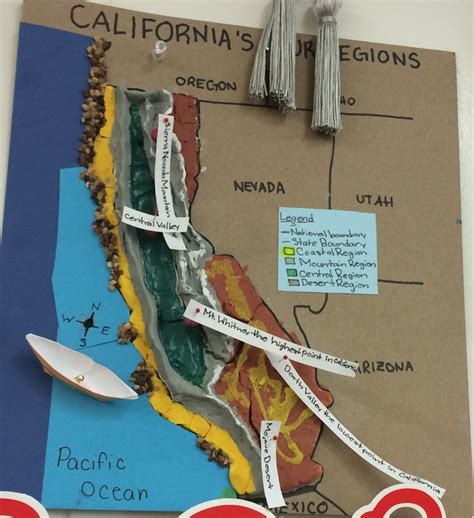 California Map Project 4th Grade Map