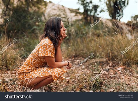 Woman Dress Squatting Images Stock Photos Vectors Shutterstock