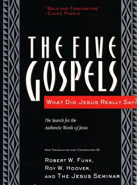 The Five Gospels Scholars Version By The Jesus Seminar Irreverent