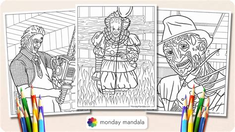 20 Horror Coloring Pages Free Pdf Printables 40 Off