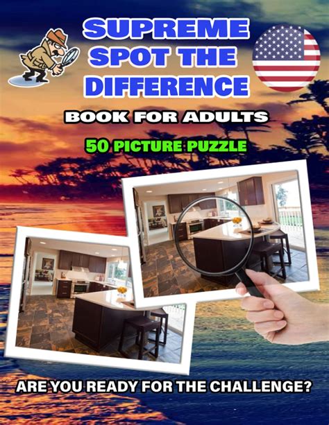 Buy Supreme Spot The Difference Book For Adults 50 Picture Puzzle Spot