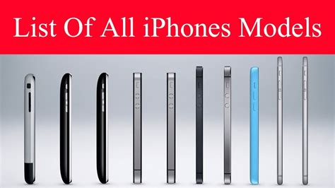 List Of All Iphones Models 2007 2020 Iphone Models List With
